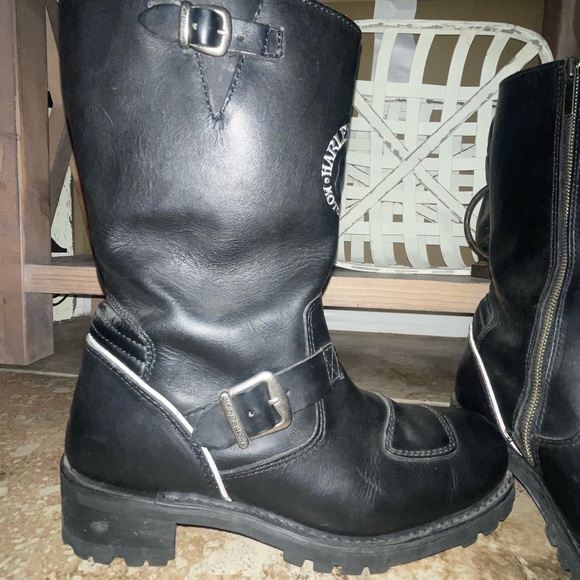 Harley-Davidson Black Leather Men\'s Boots
